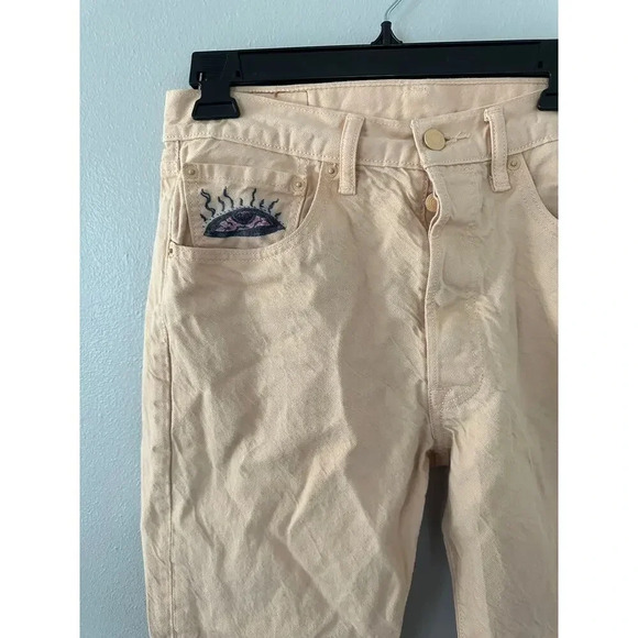 Vintage 90's 501 Button Fly High Rise Bohemian Jeans - Picture 2 of 4